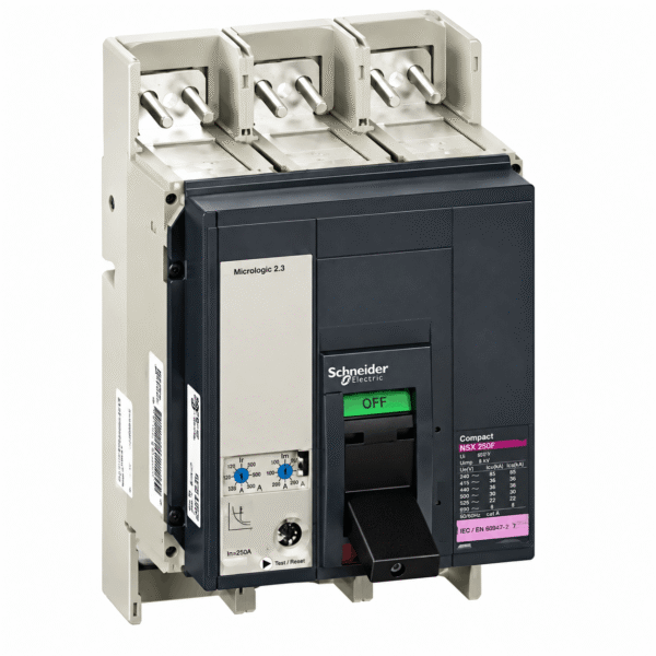 Schneider Electric 33479 ComPact NS1250H 1250A 3P 3D Circuit Breaker – 70kA, MicroLogic 2.0