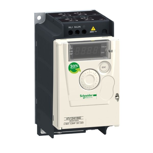 Schneider Electric ATV12P055M2 Altivar 12 Variable Speed Drive – 0.55kW, 0.75HP, 200–240V 1-Phase