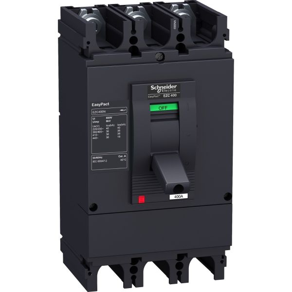 Schneider Electric EZC630N3600N EasyPact EZC630N 600A 3P 3D MCCB – 36kA, TM-D