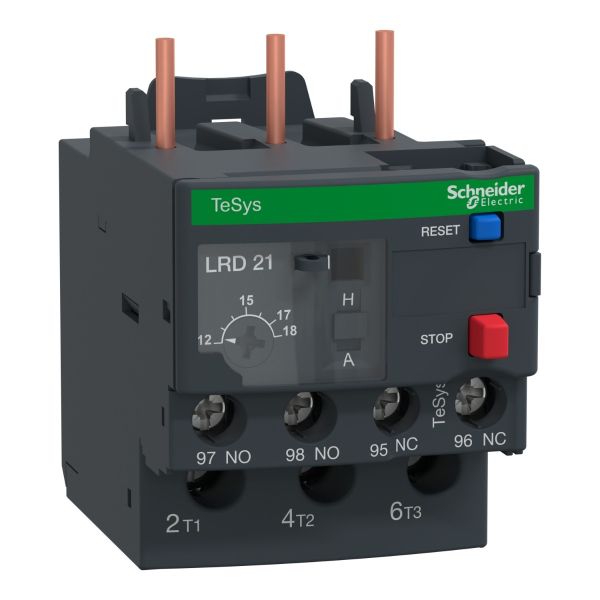 Schneider Electric LRD21 TeSys LRD Thermal Overload Relay – 12–18A, Class 10A