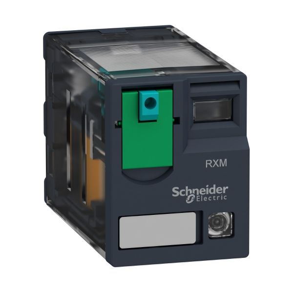 Schneider Electric RXM2AB2BD Harmony Miniature Plug-In Relay – 12A, 2CO, LED, 24V DC